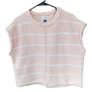 Universal Thread Pink and White Knit Sweater Top